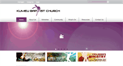 Desktop Screenshot of kumeubaptist.org.nz