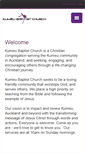 Mobile Screenshot of kumeubaptist.org.nz